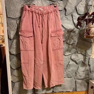 Three Bird Nest Dusty Rose Capris with Pockets